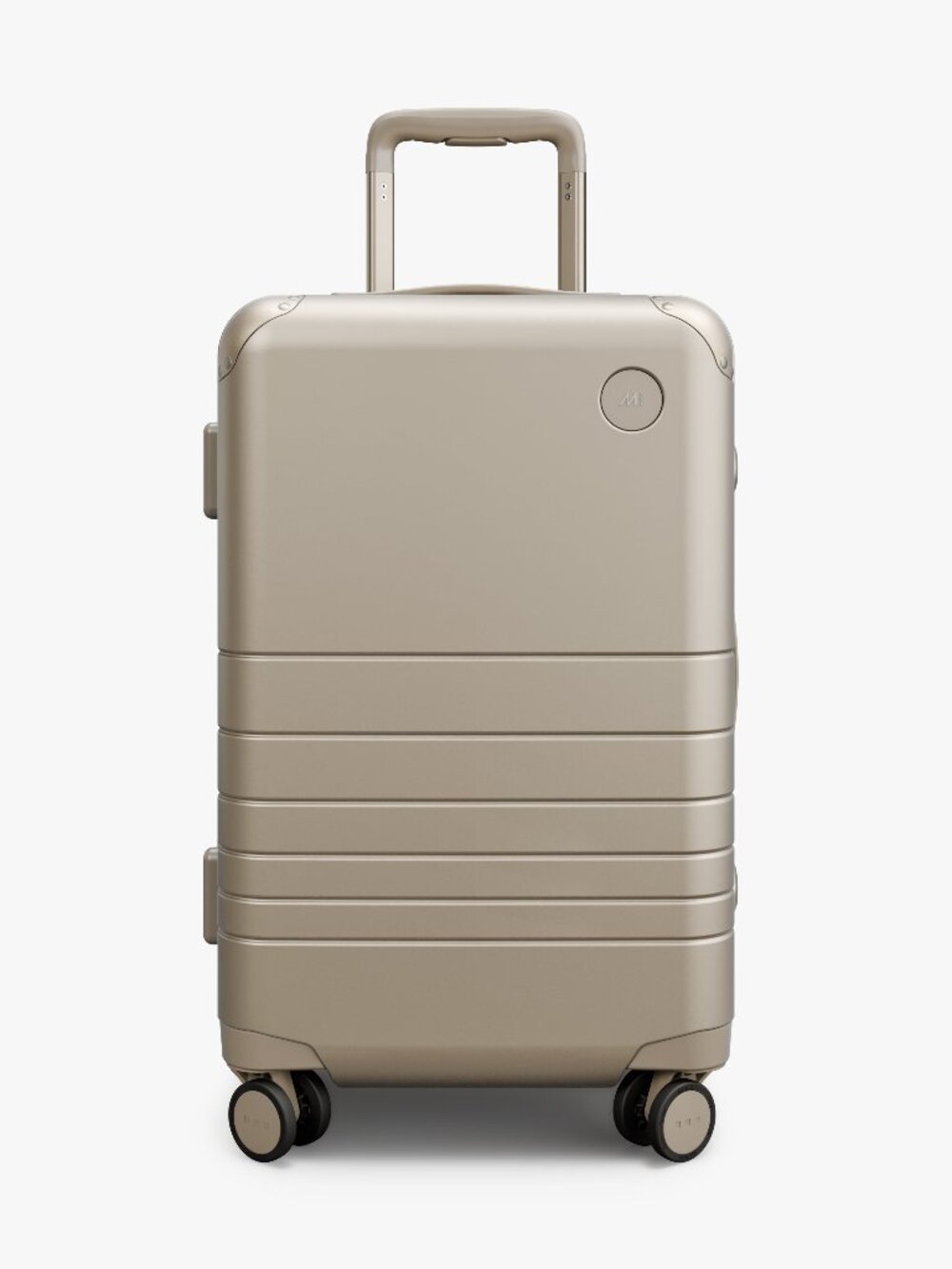 Monos Hybrid Carry-On Suitcase Champagne New
